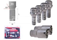 Antivol de roue, vis coniques