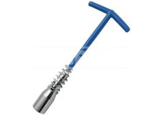 Llave bujías universal con muelle