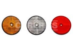 Caja 10 catadióptricos redondos para atornillar