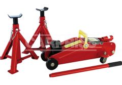 Set gato carretilla y 2 caballetes 2t (116->316 mm.)
